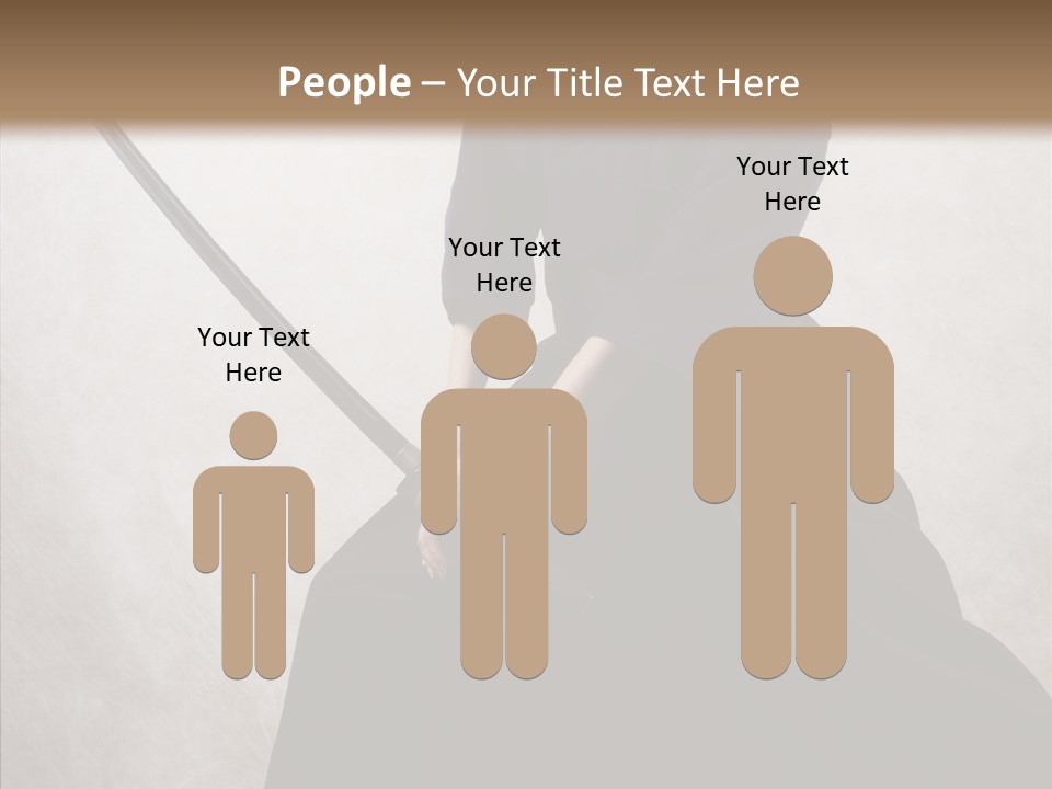 Swords Samurai Strength PowerPoint Template