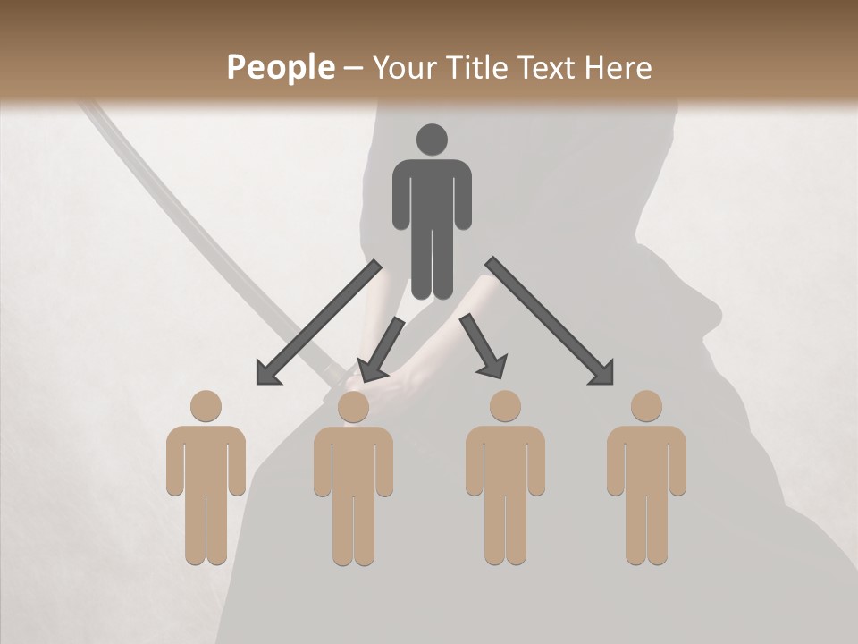 Swords Samurai Strength PowerPoint Template