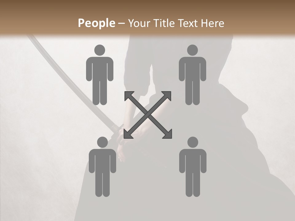 Swords Samurai Strength PowerPoint Template