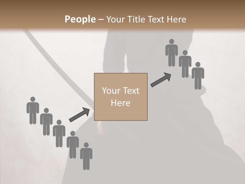 Swords Samurai Strength PowerPoint Template