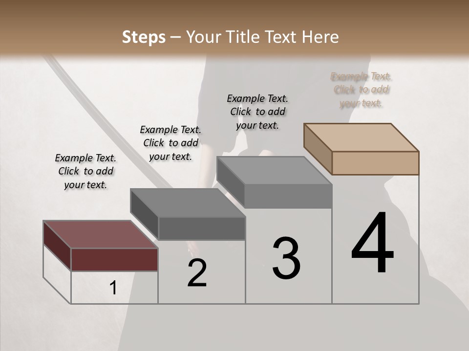 Swords Samurai Strength PowerPoint Template
