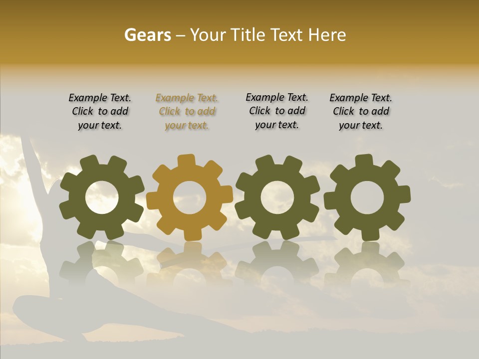 Arts Katana Face PowerPoint Template