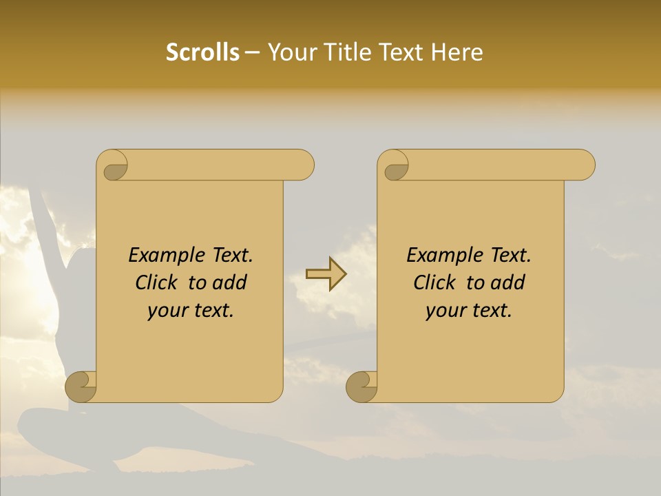 Arts Katana Face PowerPoint Template