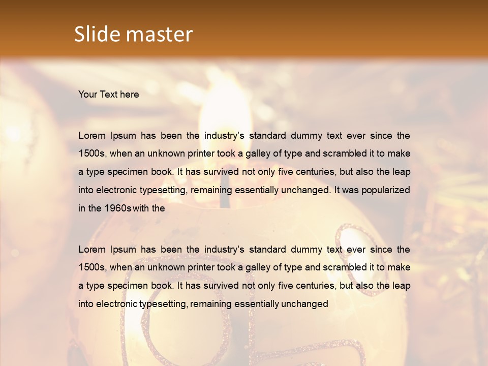 Candle Season Event PowerPoint Template