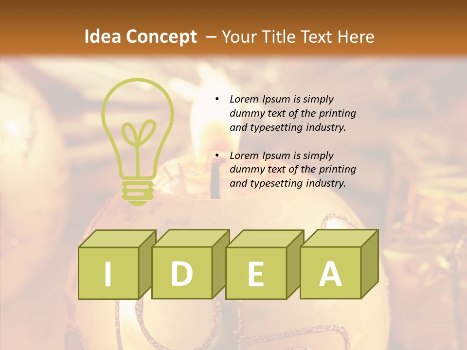 Candle Season Event PowerPoint Template