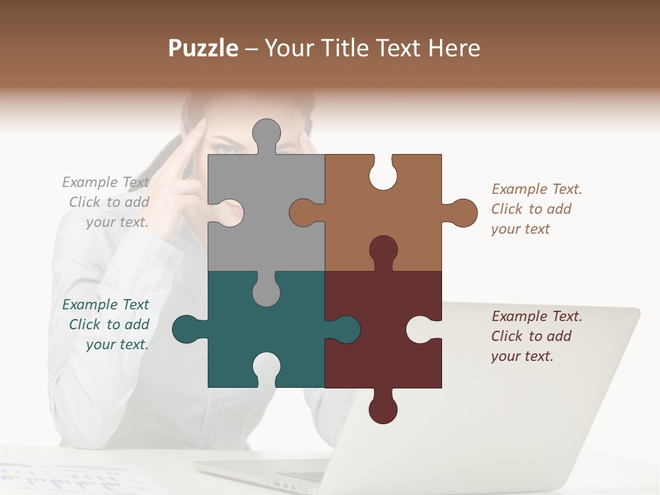 Tired Pain White PowerPoint Template