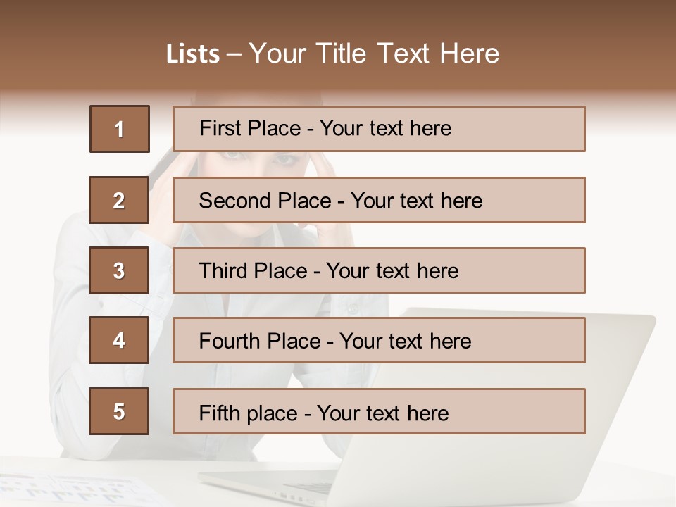 Tired Pain White PowerPoint Template