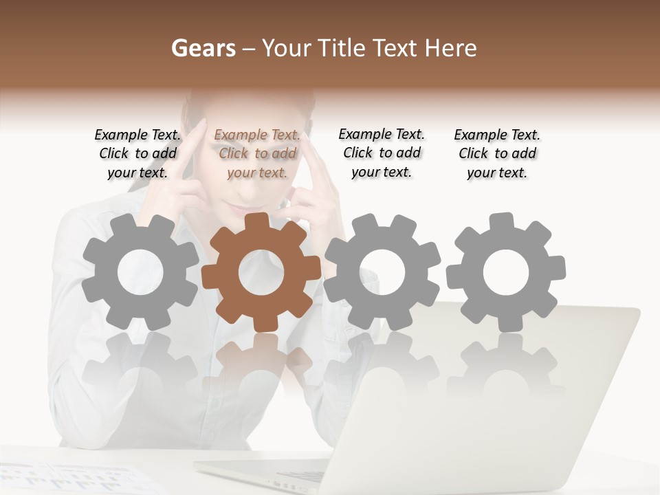 Tired Pain White PowerPoint Template