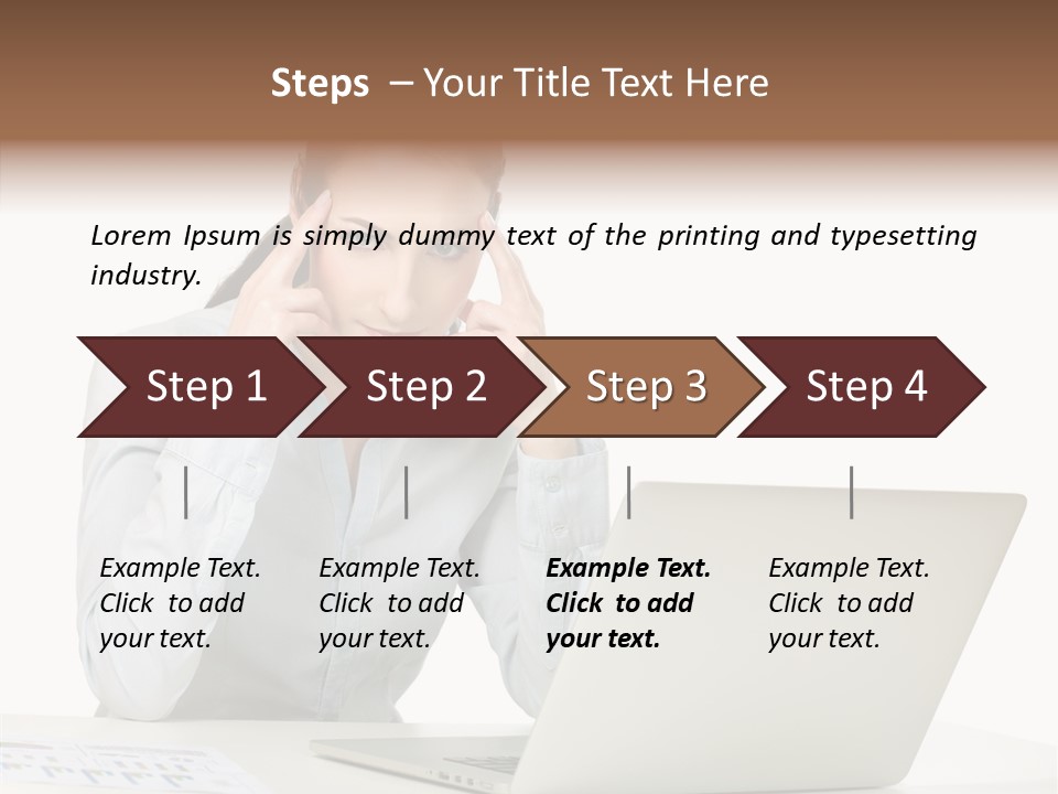 Tired Pain White PowerPoint Template