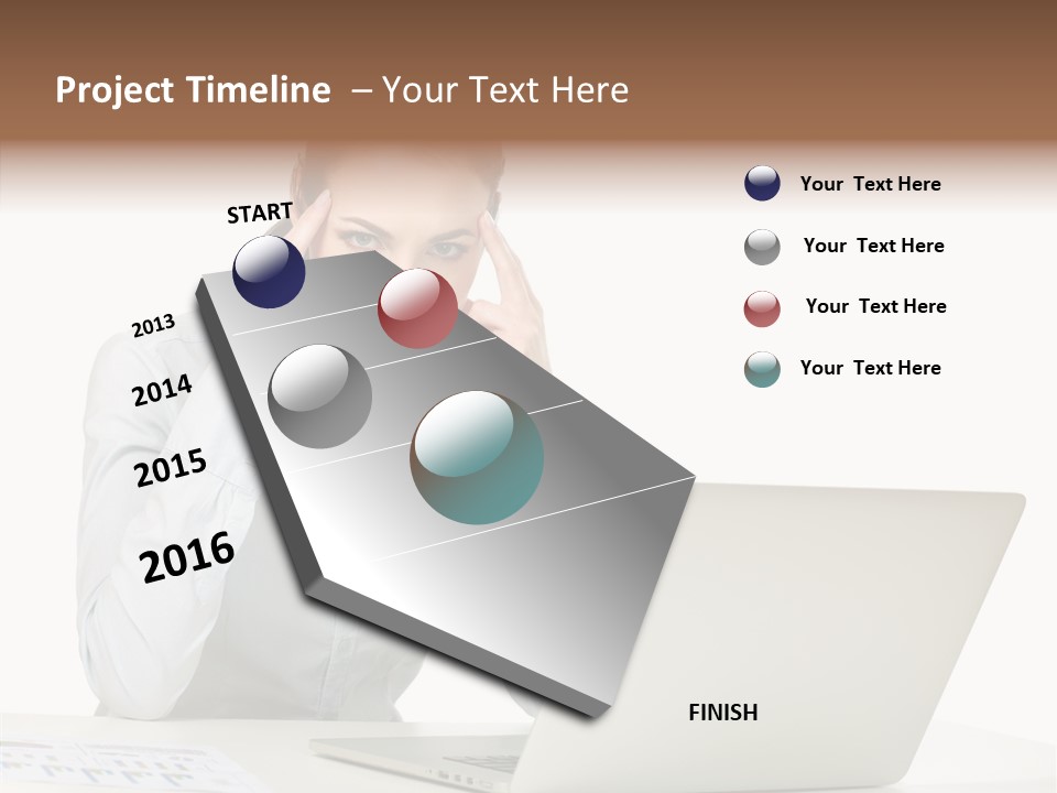 Tired Pain White PowerPoint Template