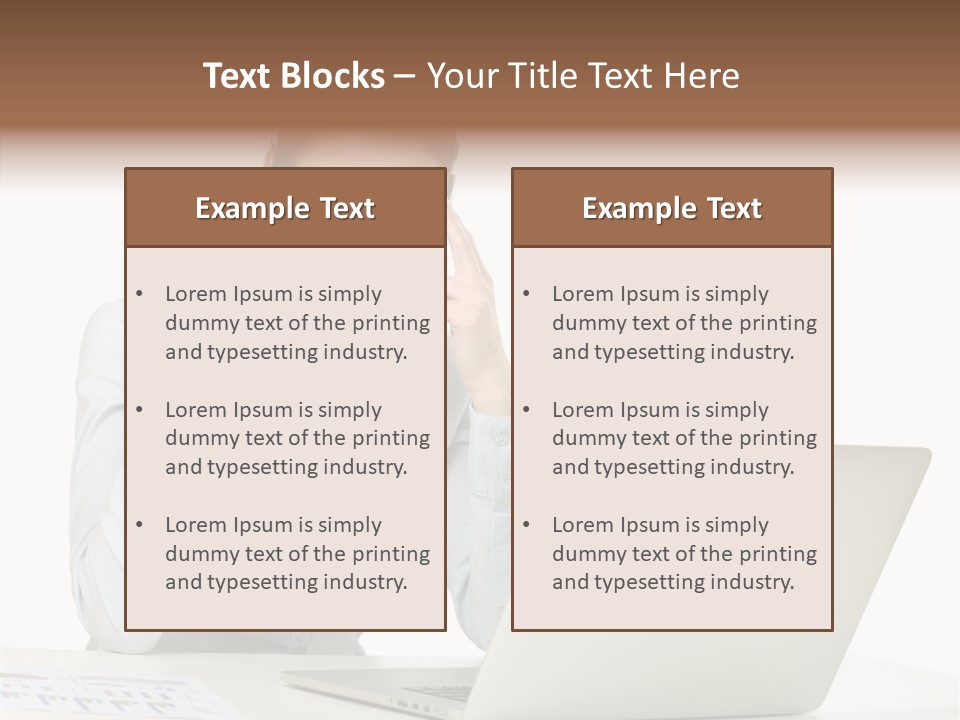 Tired Pain White PowerPoint Template