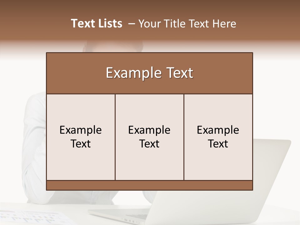 Tired Pain White PowerPoint Template