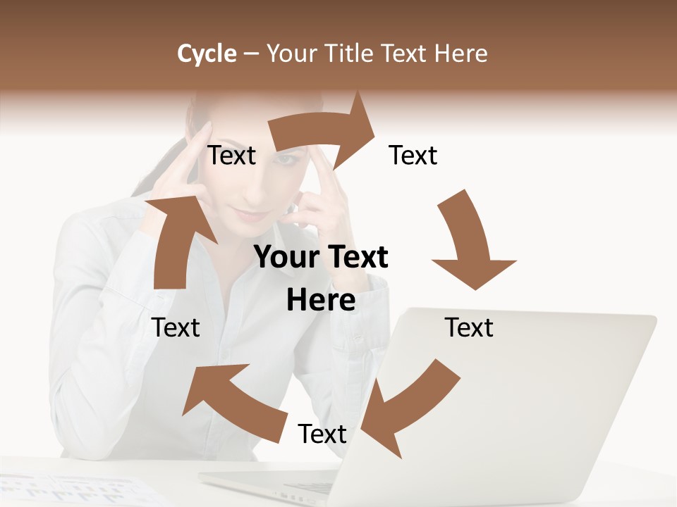 Tired Pain White PowerPoint Template