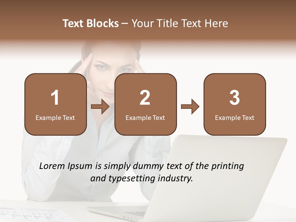Tired Pain White PowerPoint Template