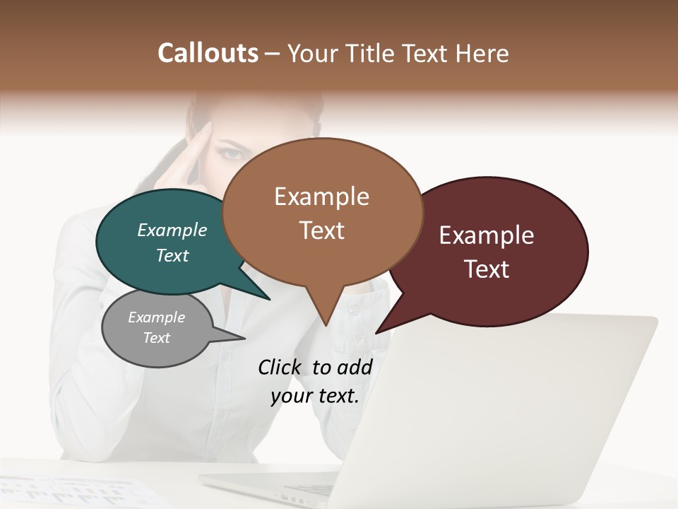 Tired Pain White PowerPoint Template