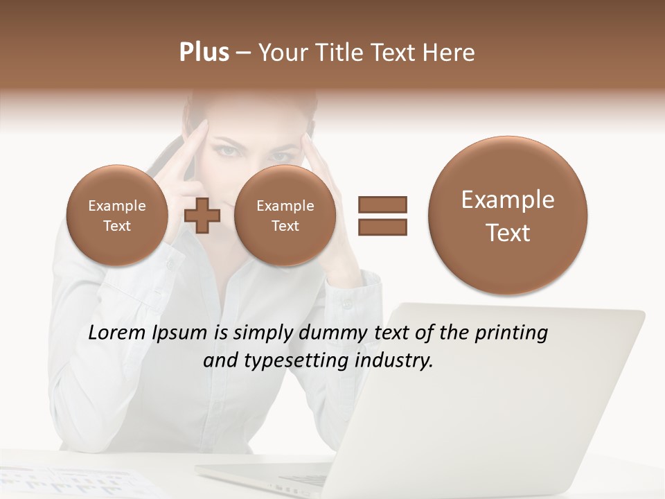 Tired Pain White PowerPoint Template