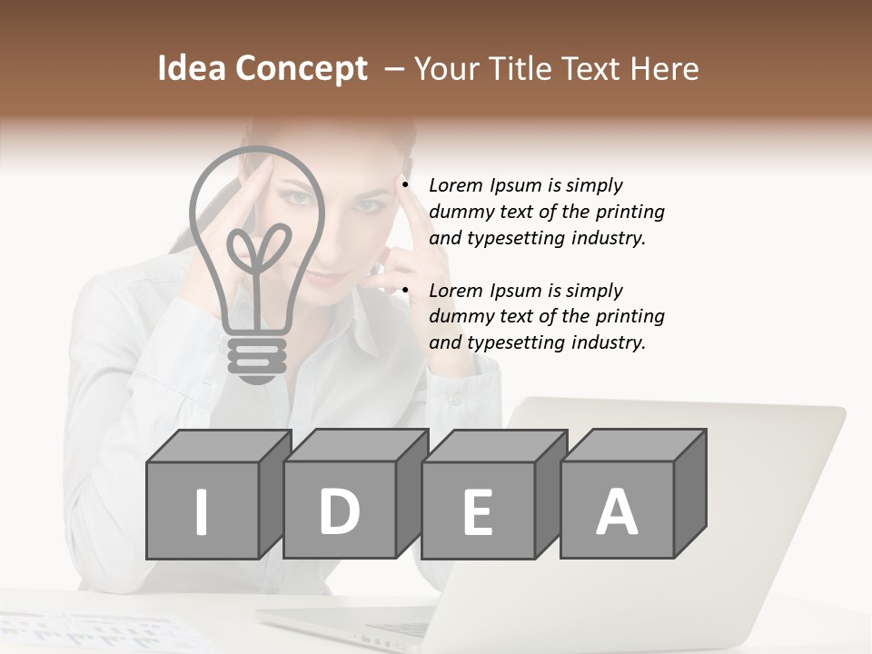 Tired Pain White PowerPoint Template