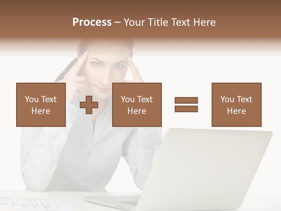Tired Pain White PowerPoint Template