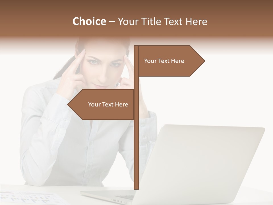 Tired Pain White PowerPoint Template