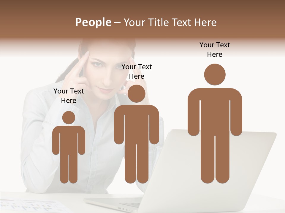 Tired Pain White PowerPoint Template