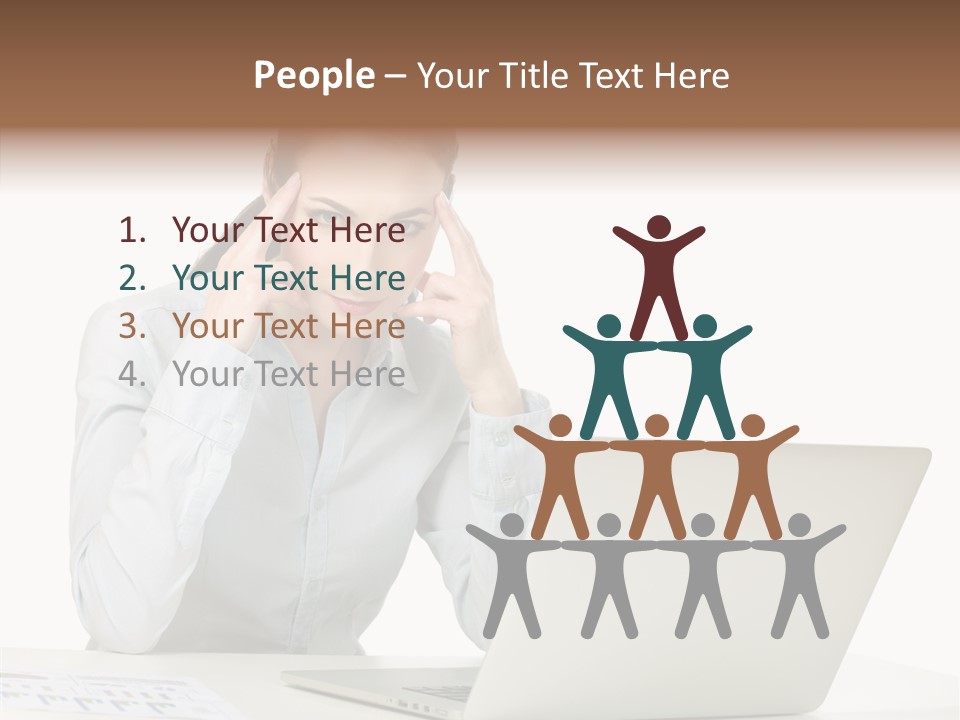Tired Pain White PowerPoint Template