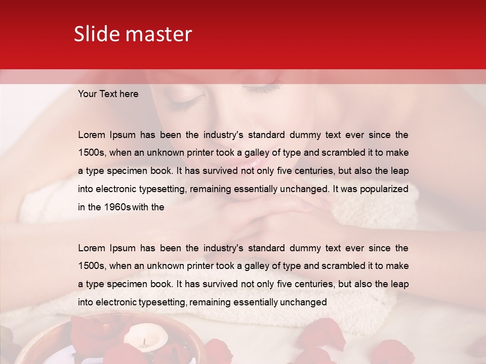 Personal Female Masseuse PowerPoint Template