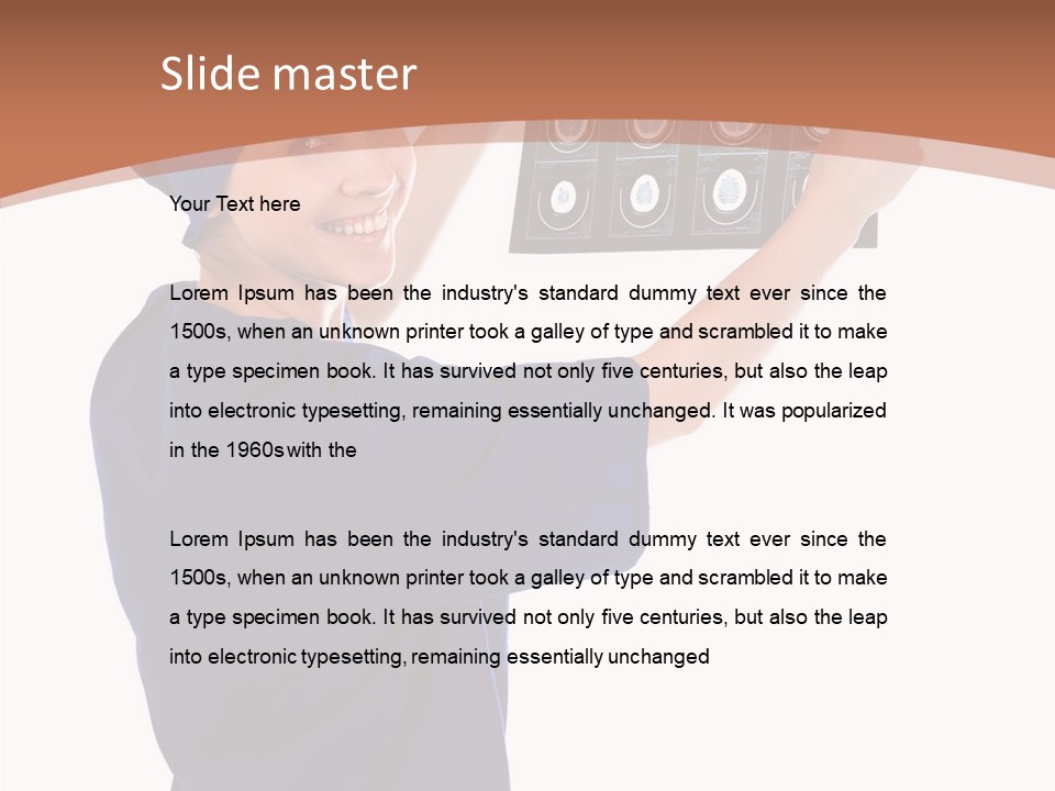 Brain Practitioner Ray PowerPoint Template