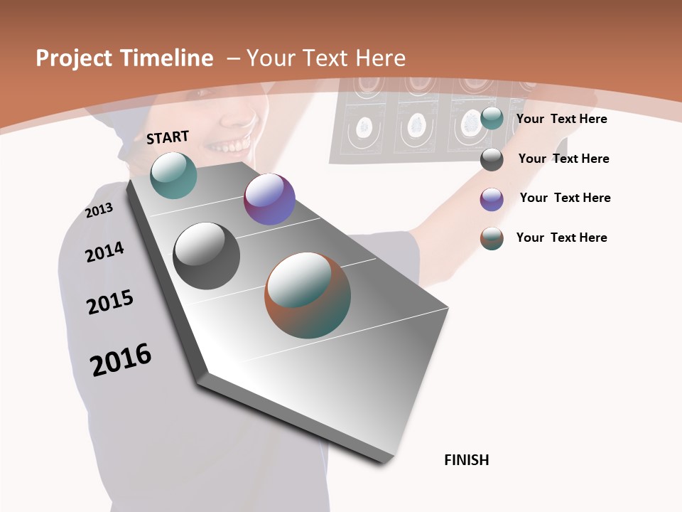 Brain Practitioner Ray PowerPoint Template