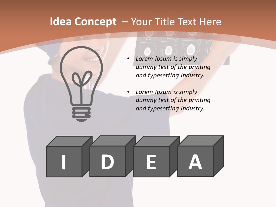 Brain Practitioner Ray PowerPoint Template