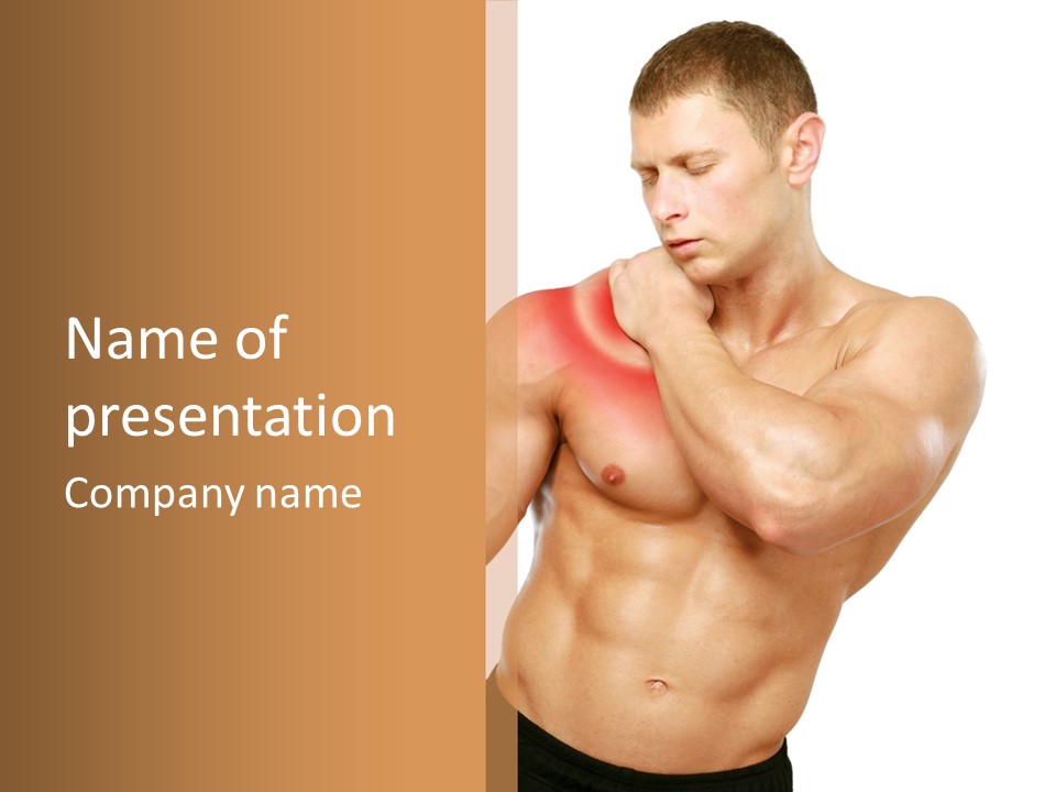 Cramp Male Man PowerPoint Template