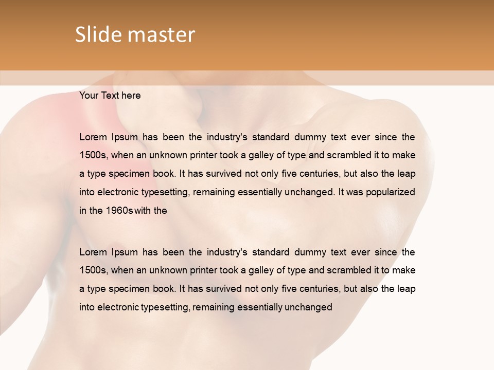 Cramp Male Man PowerPoint Template