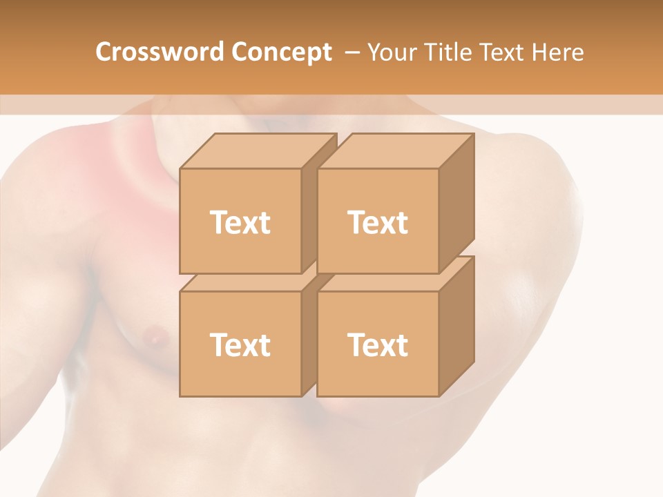 Cramp Male Man PowerPoint Template