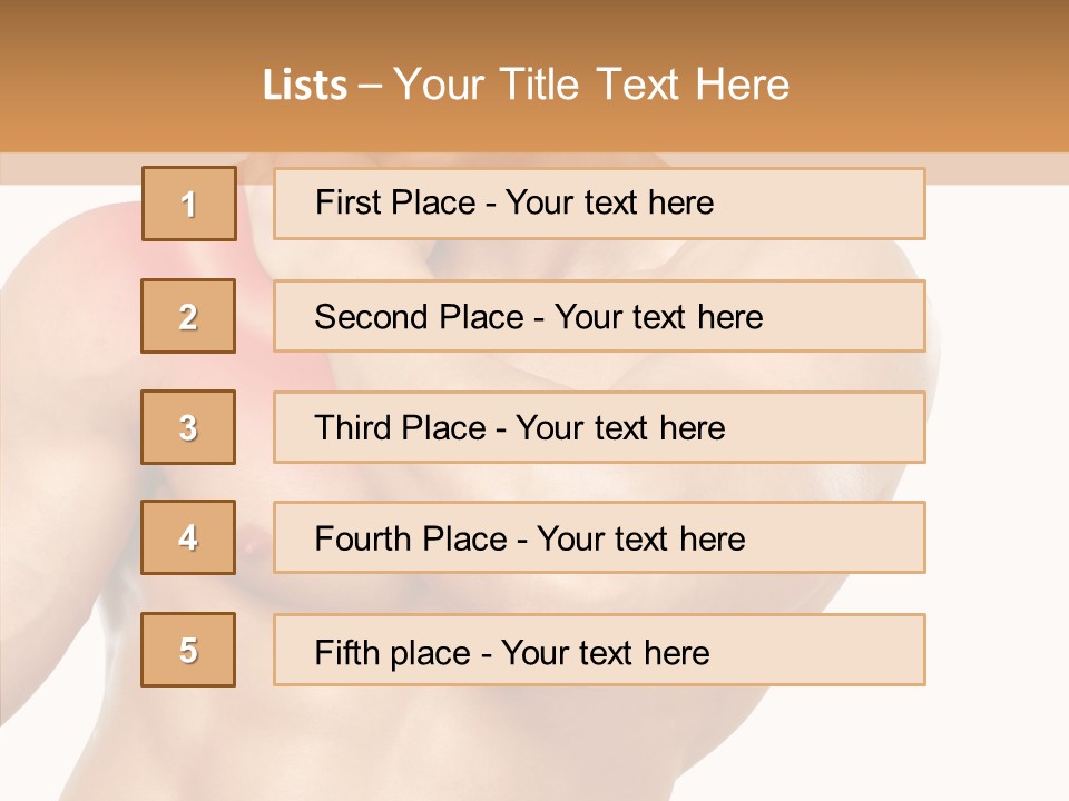 Cramp Male Man PowerPoint Template