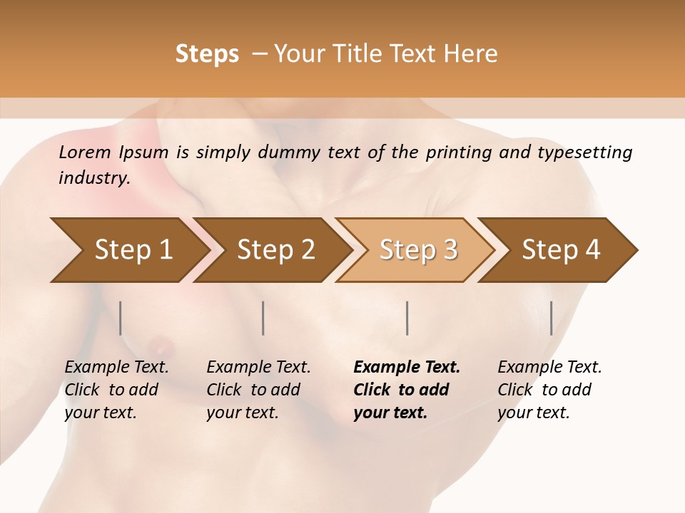 Cramp Male Man PowerPoint Template