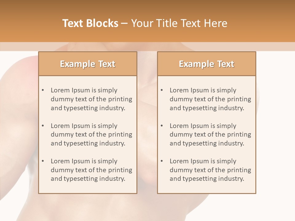 Cramp Male Man PowerPoint Template