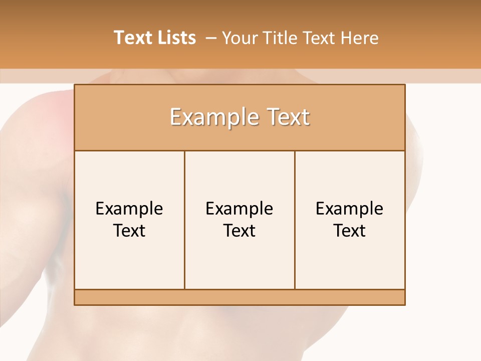 Cramp Male Man PowerPoint Template