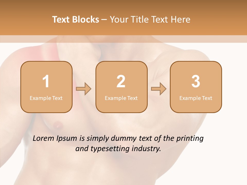 Cramp Male Man PowerPoint Template