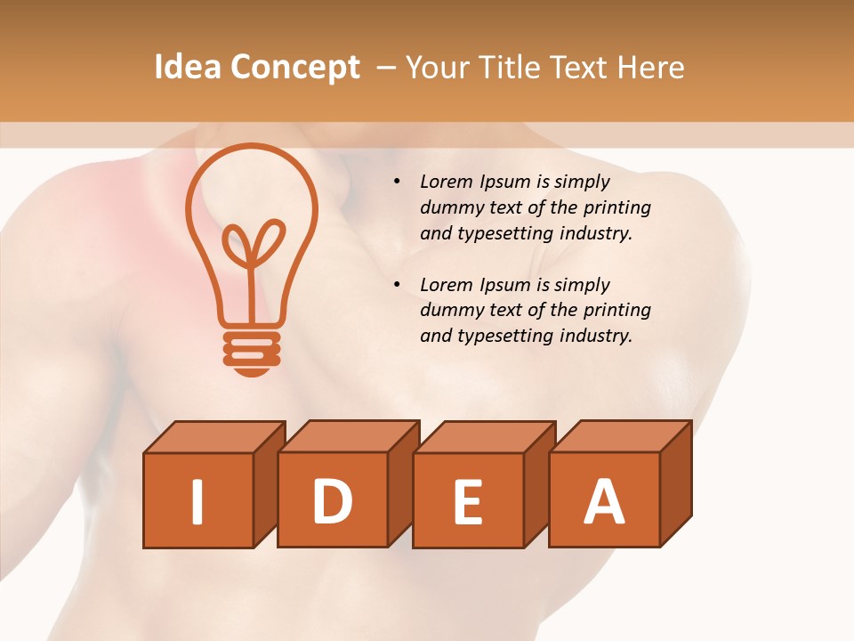 Cramp Male Man PowerPoint Template