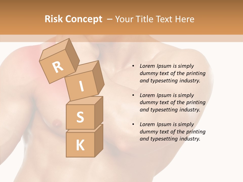 Cramp Male Man PowerPoint Template