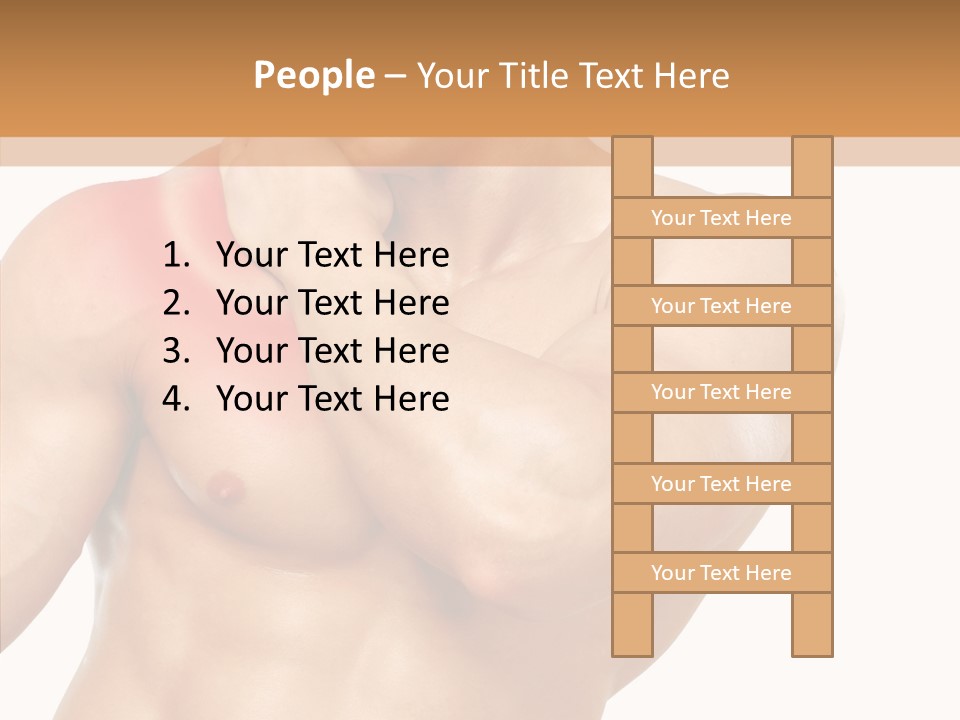 Cramp Male Man PowerPoint Template