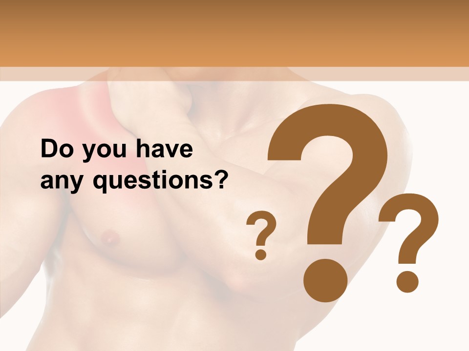 Cramp Male Man PowerPoint Template