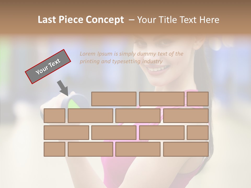 Person Bodybuilding People PowerPoint Template