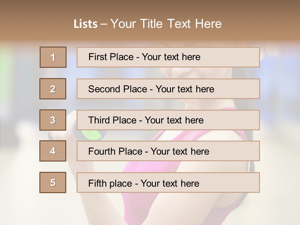 Person Bodybuilding People PowerPoint Template