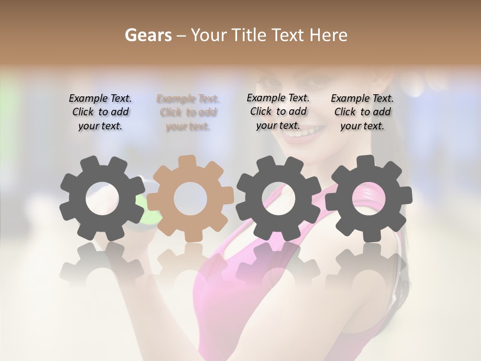 Person Bodybuilding People PowerPoint Template