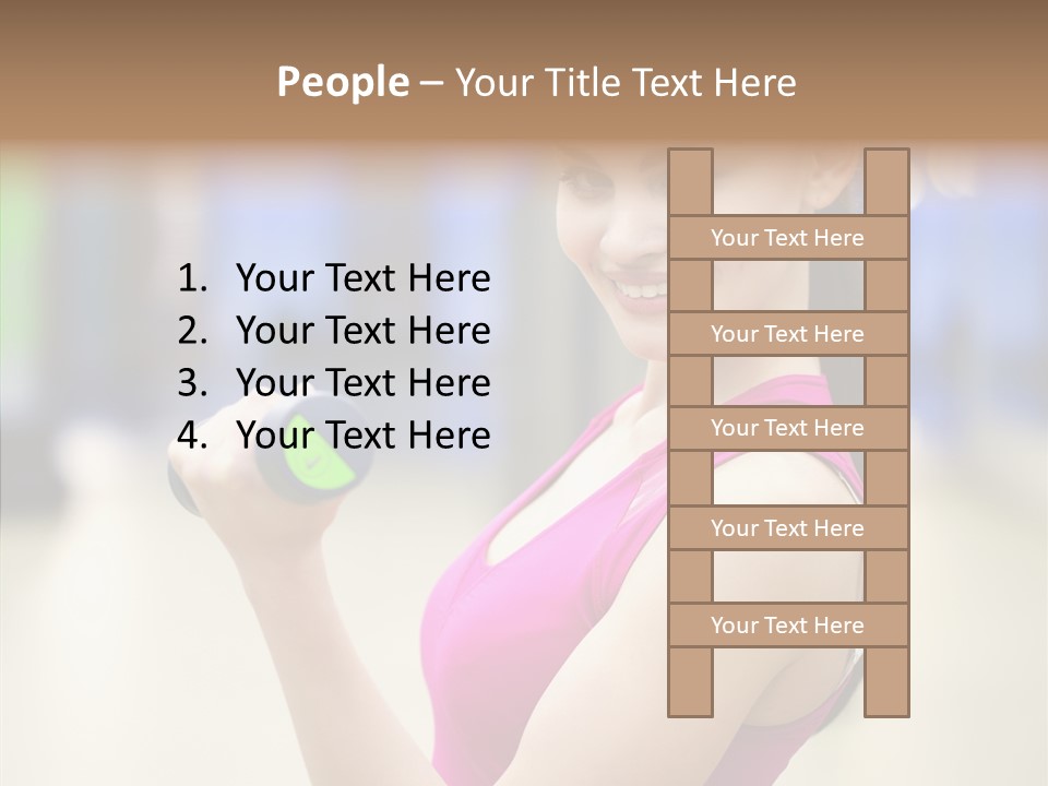 Person Bodybuilding People PowerPoint Template