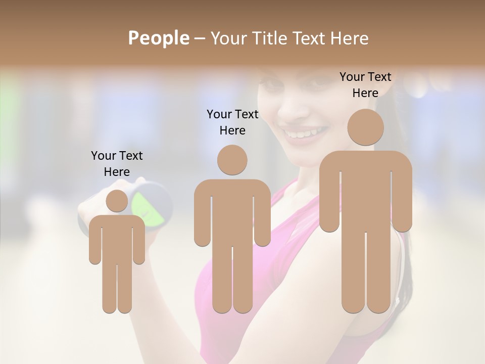 Person Bodybuilding People PowerPoint Template