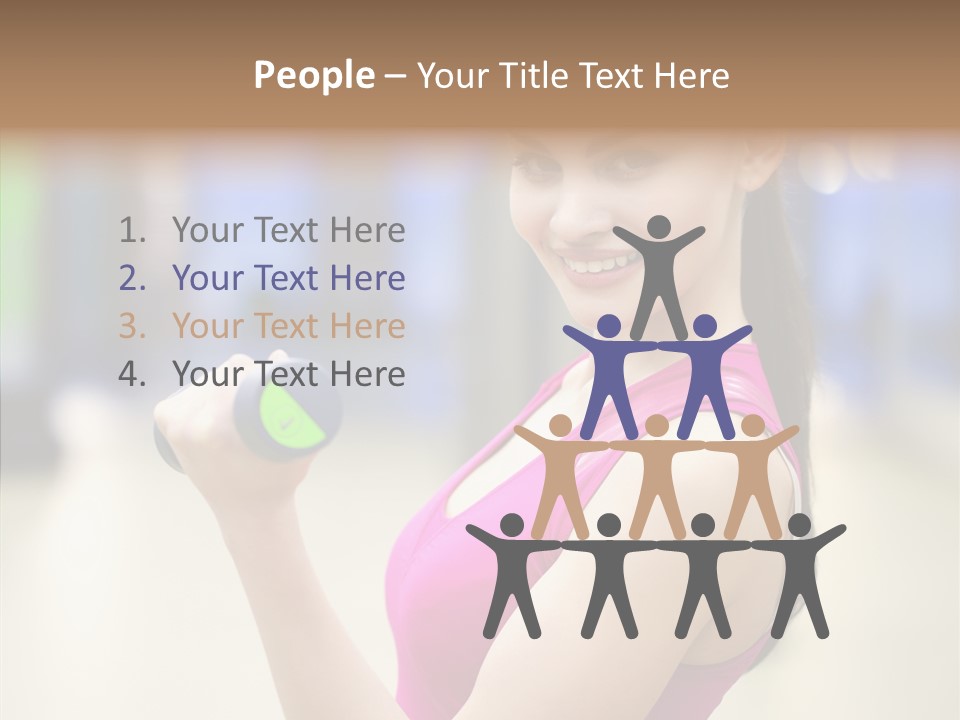 Person Bodybuilding People PowerPoint Template