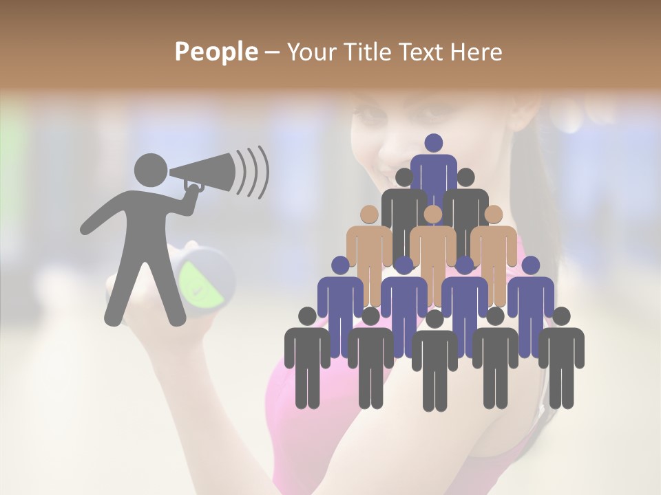 Person Bodybuilding People PowerPoint Template