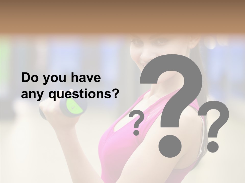 Person Bodybuilding People PowerPoint Template