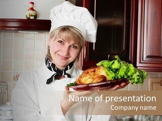 Uniform Kitchen Chef PowerPoint Template